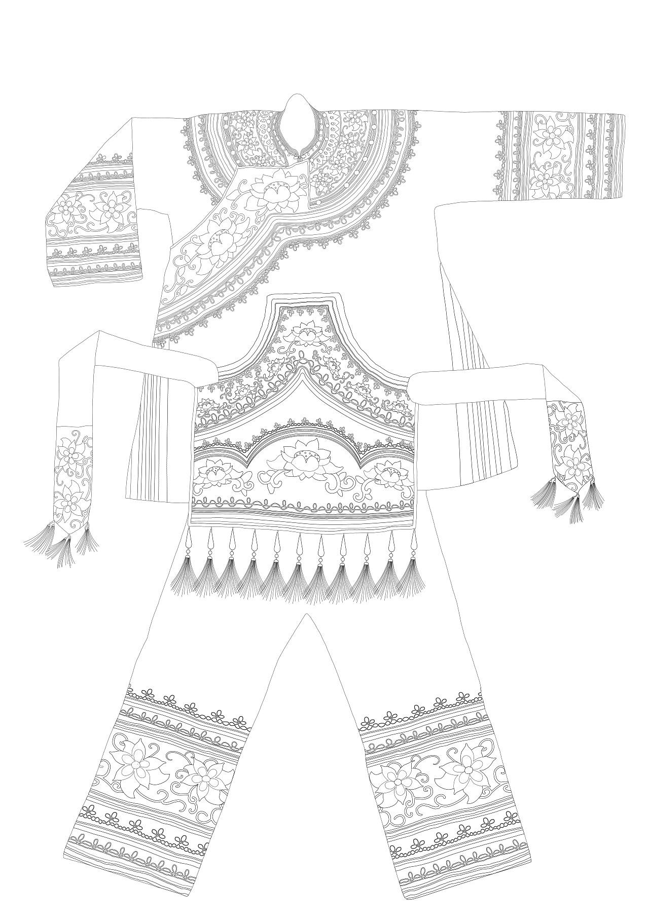 楚雄永仁赛装节服饰以及配件插画（图ZMTgyODU5OTQ0） - 商业插画 - 站酷设计师鱼儿君原创素材 - 站酷ZCOOL