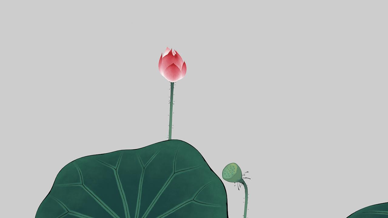 3D中国画工笔荷花（图ZNzAzMjMzMTI=） - 动画/影视 - 站酷设计师中国风动画原创素材 - 站酷ZCOOL