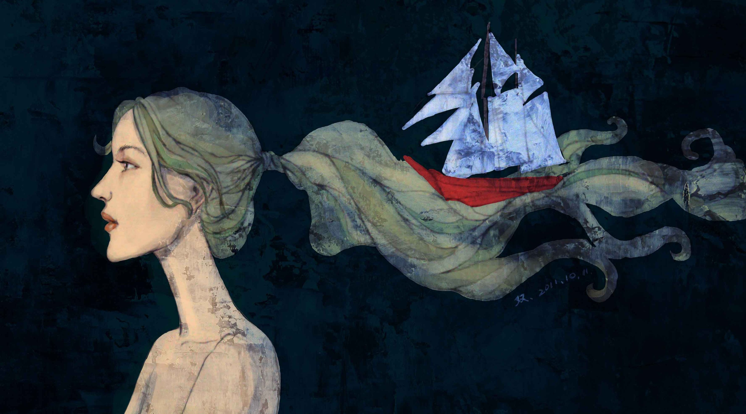 black|插画|插画习作|又又的潘多拉魔盒 - 原创作品 - 站酷 (zcool)