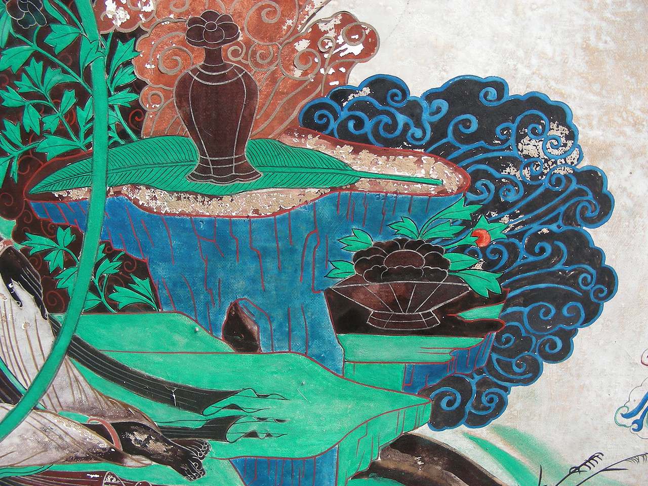 水月观音之二（图ZMjI4ODg0Nzky） - 绘画 - 站酷设计师国画鹏哥原创素材 - 站酷ZCOOL