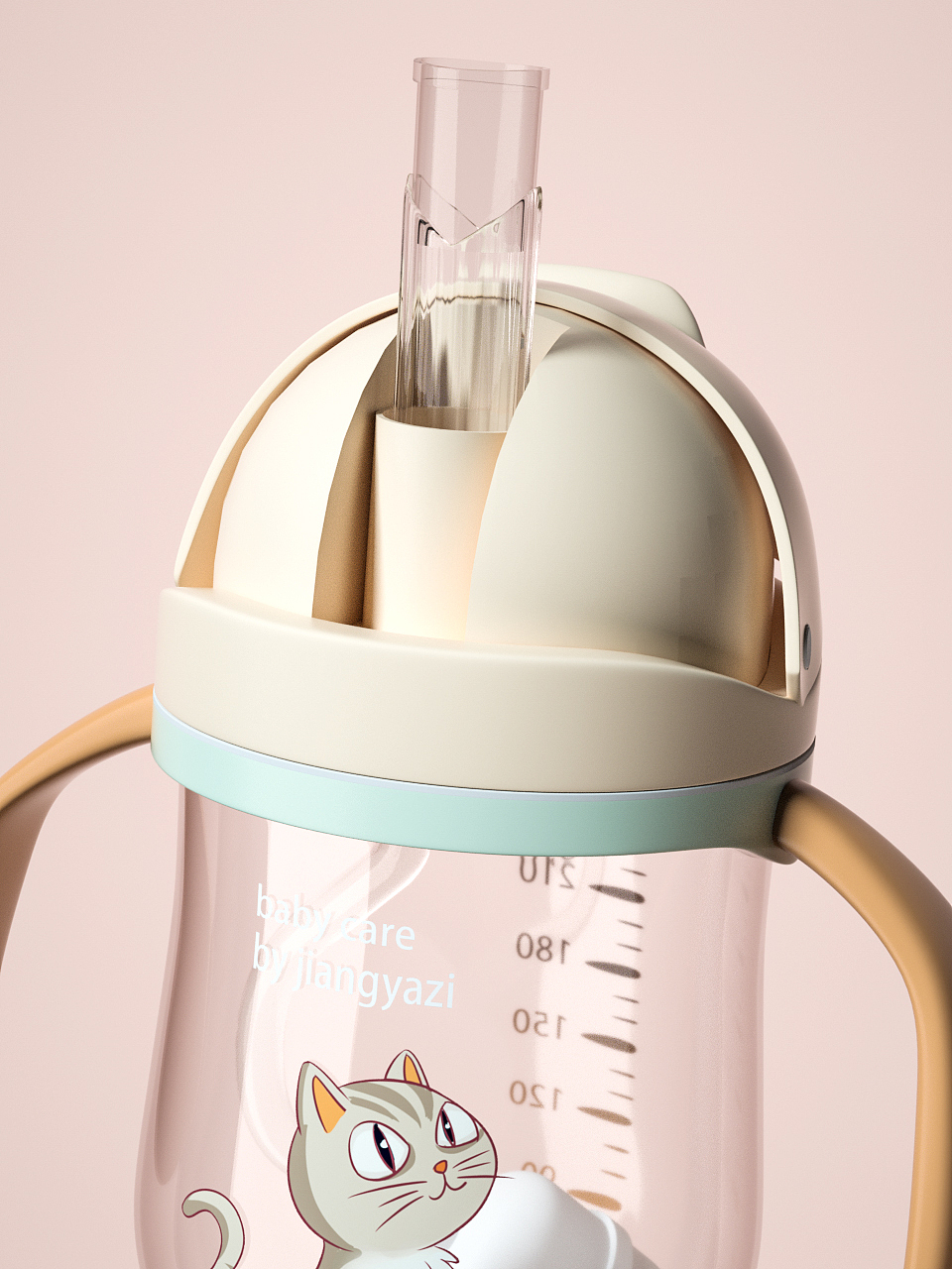 C4D产品动画奶瓶OC渲染动画