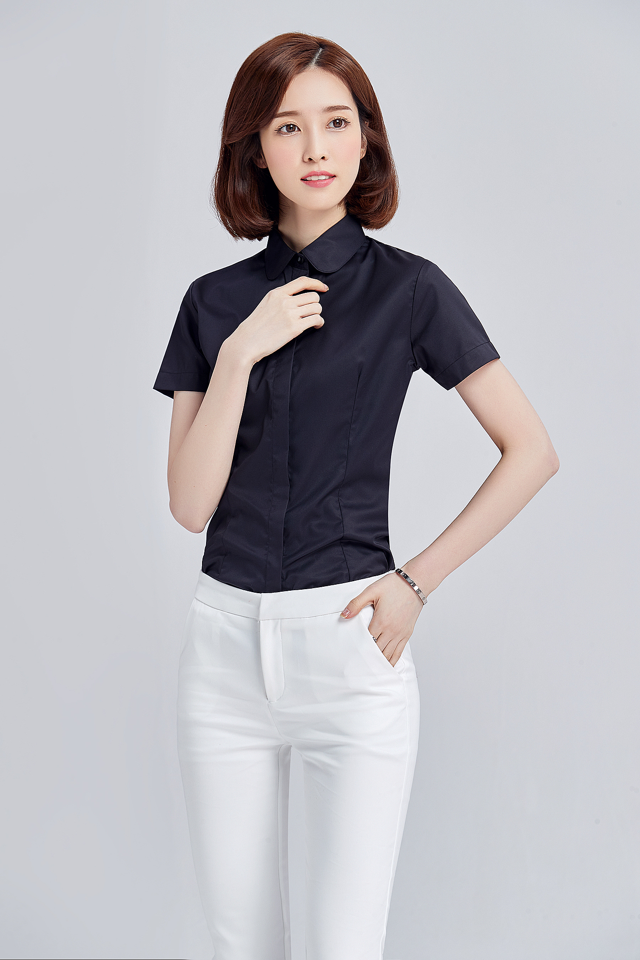 职业女装正装上衣衬衣ol通勤商务时尚优雅气质衬衫网拍