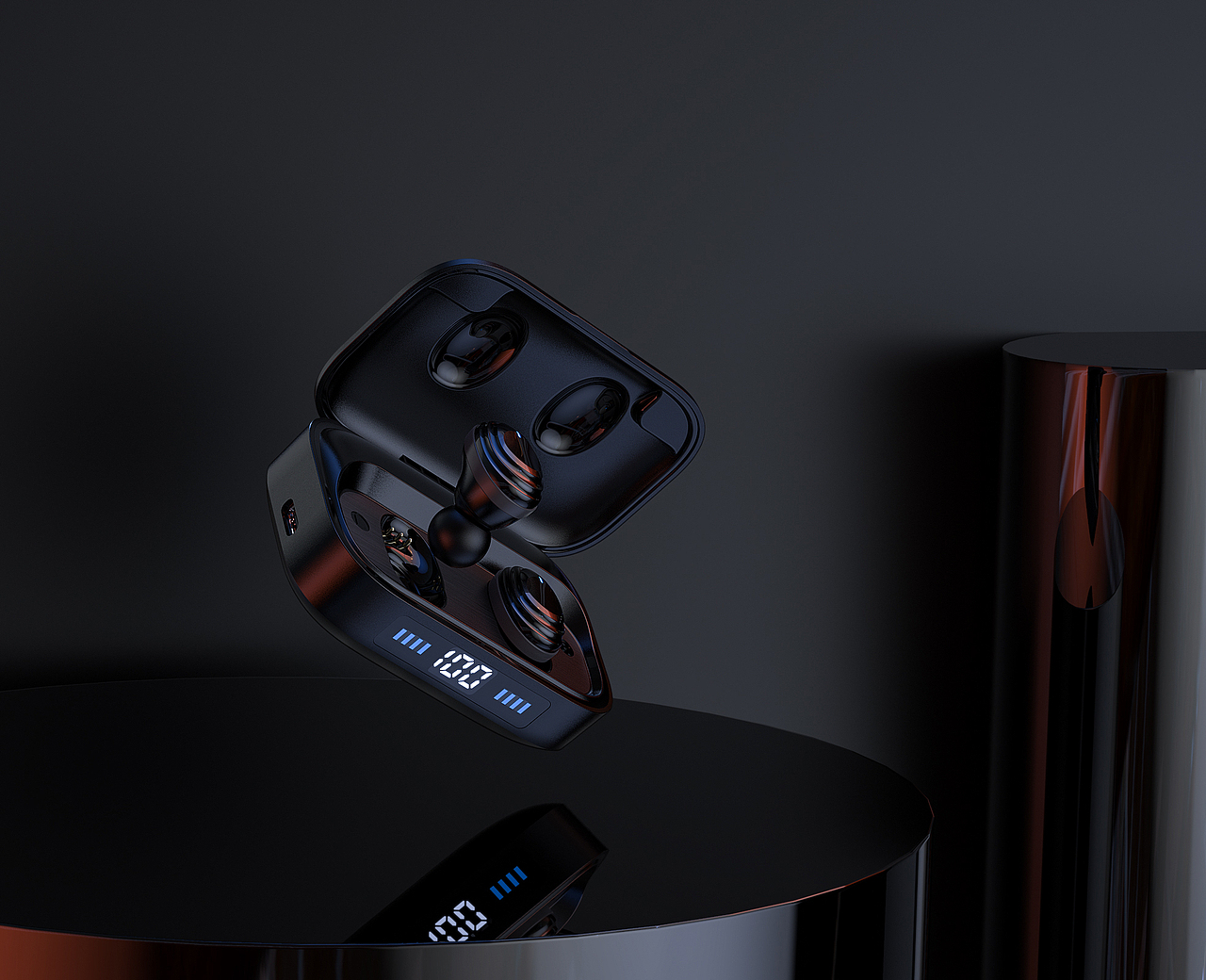 蓝牙耳机渲染（图ZMTcyNTcyMTgw） - 产品 - 站酷设计师微笑_z原创素材 - 站酷ZCOOL