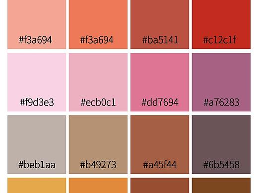 适用于春天的色值后续会把24节气的颜色都标注出