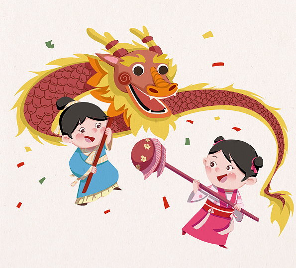 国学儿童绘本插画（图ZMTg2MjYzNTQ0） - 儿童插画 - 站酷设计师拾风插画工作室原创素材 - 站酷ZCOOL