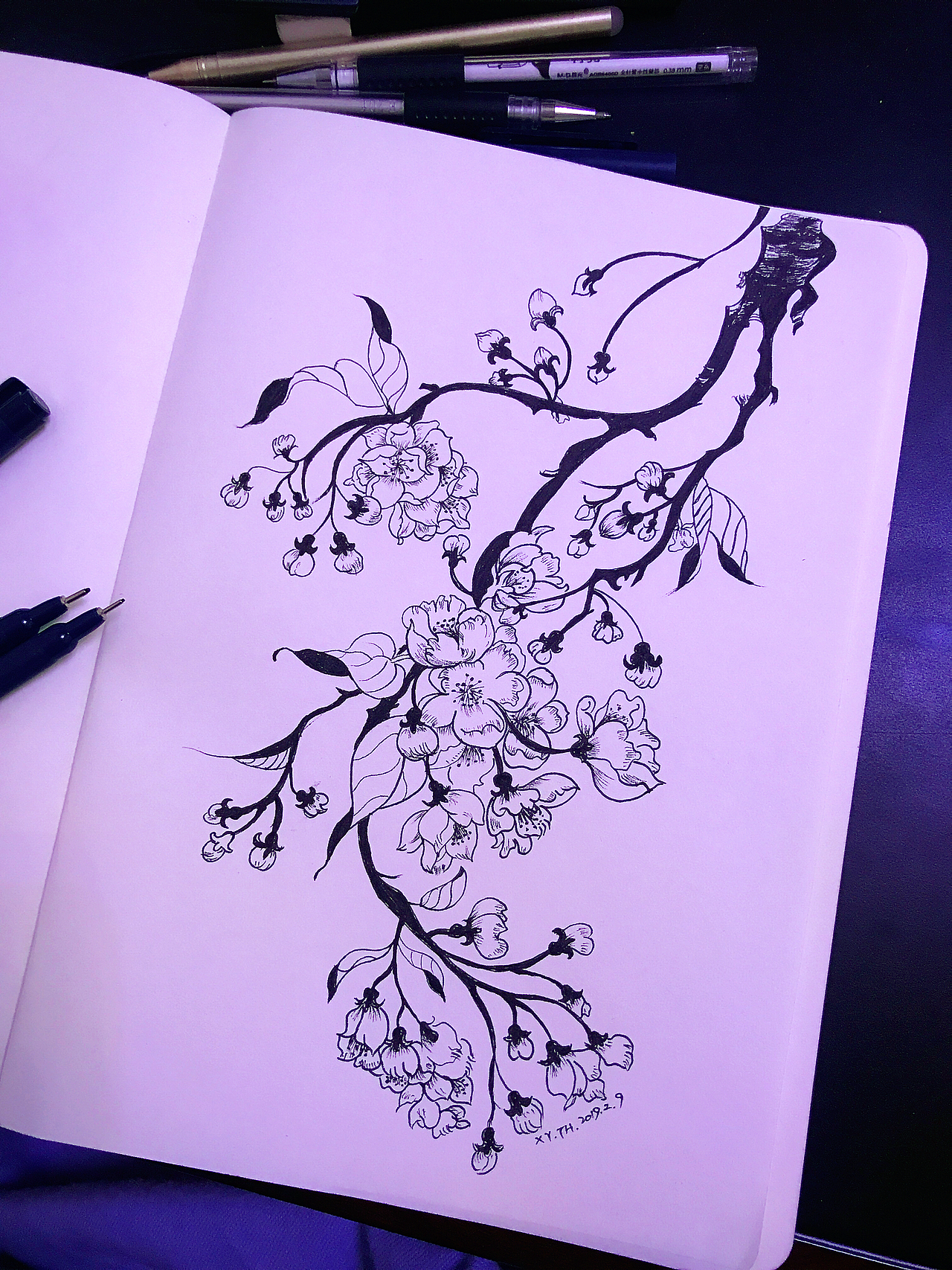 针管笔、彩铅作品【四】（图ZMTY1NzkyOTEy） - 创作习作 - 站酷设计师英子手绘插画控原创素材 - 站酷ZCOOL