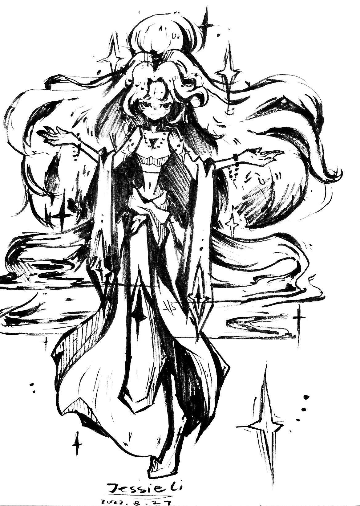 2022人物设计黑白篇