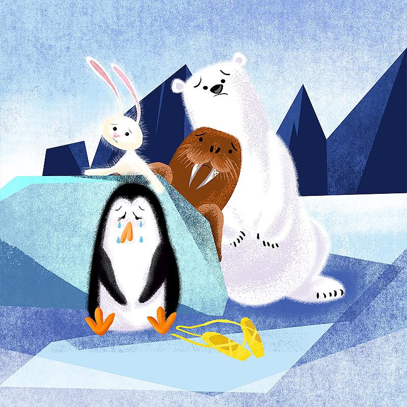 珍妮,不要放弃!儿童绘本配图