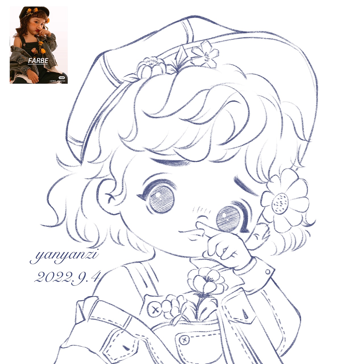 15张q版头像速写