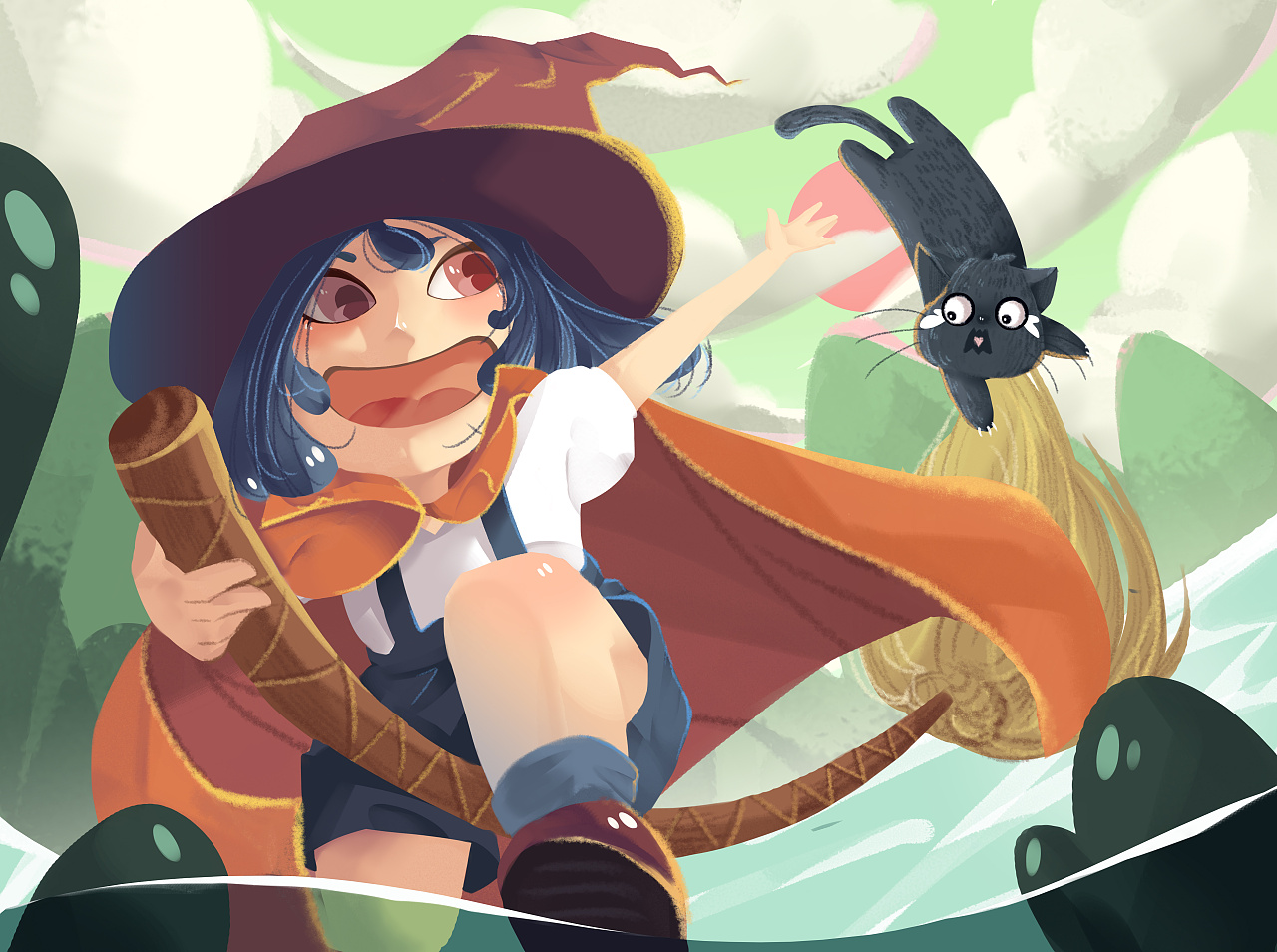 小魔女和她的猫