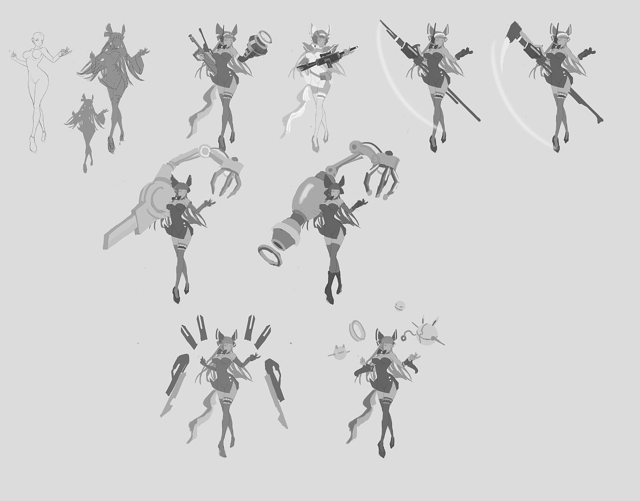 角色设计手稿草稿（图ZMTA1NDAxMDYw） - IP形象 - 站酷设计师By瑞德原创素材 - 站酷ZCOOL