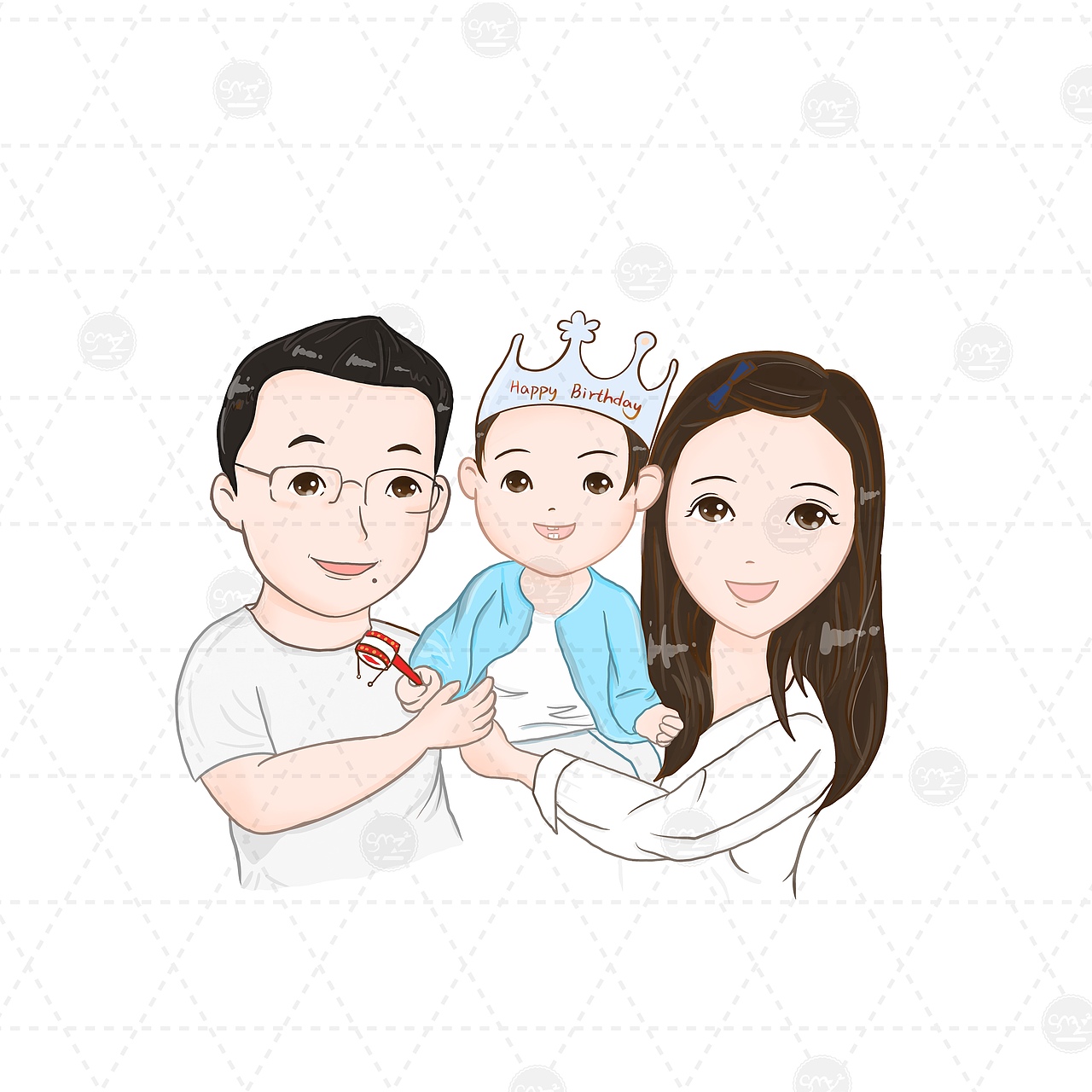 手绘头像系列（图ZMTkyMDM5OTUy） - 商业插画 - 站酷设计师梅姐画个画原创素材 - 站酷ZCOOL