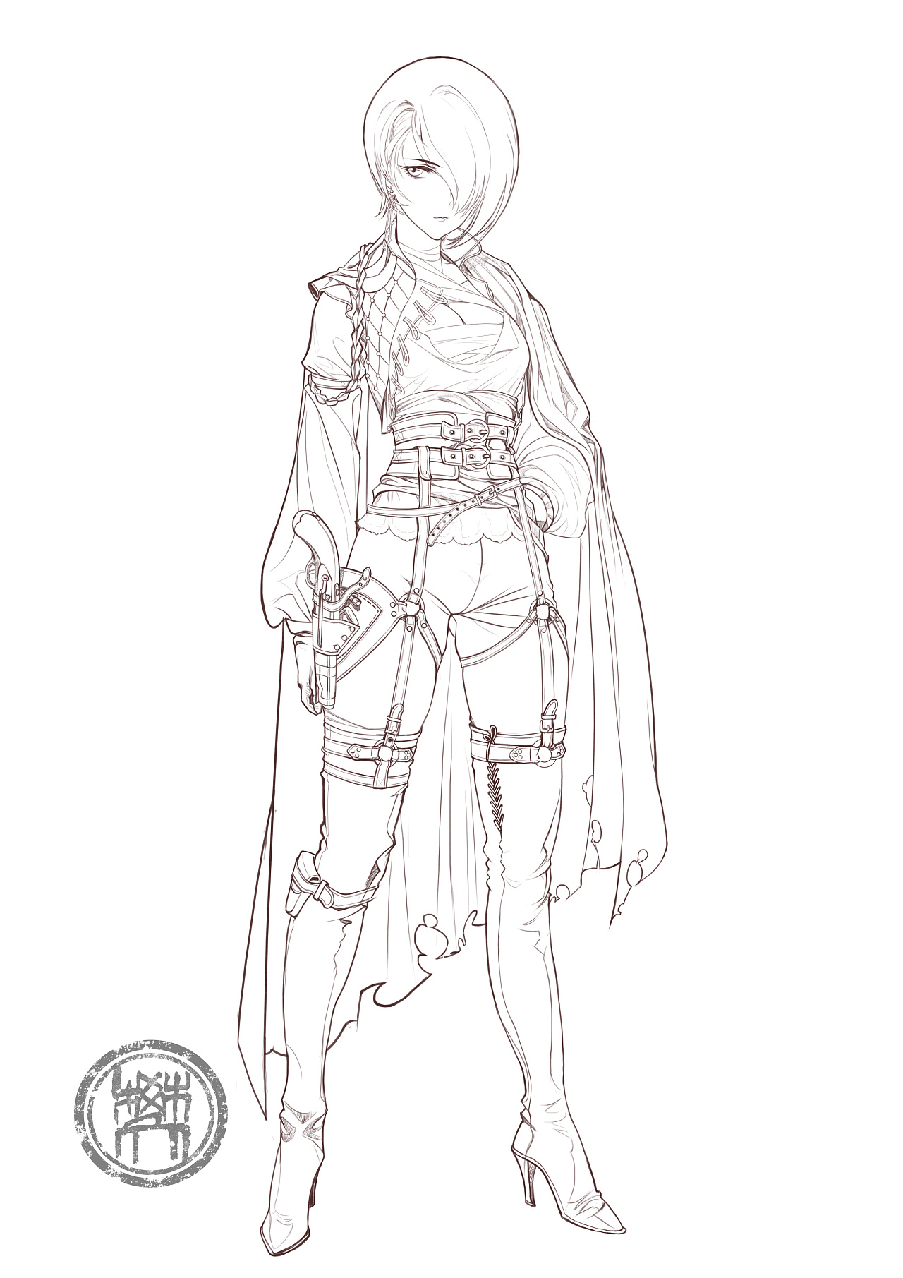 临摹大师的作品|插画|游戏原画|有一只小猴 - 原创作品 - 站酷 (zcool