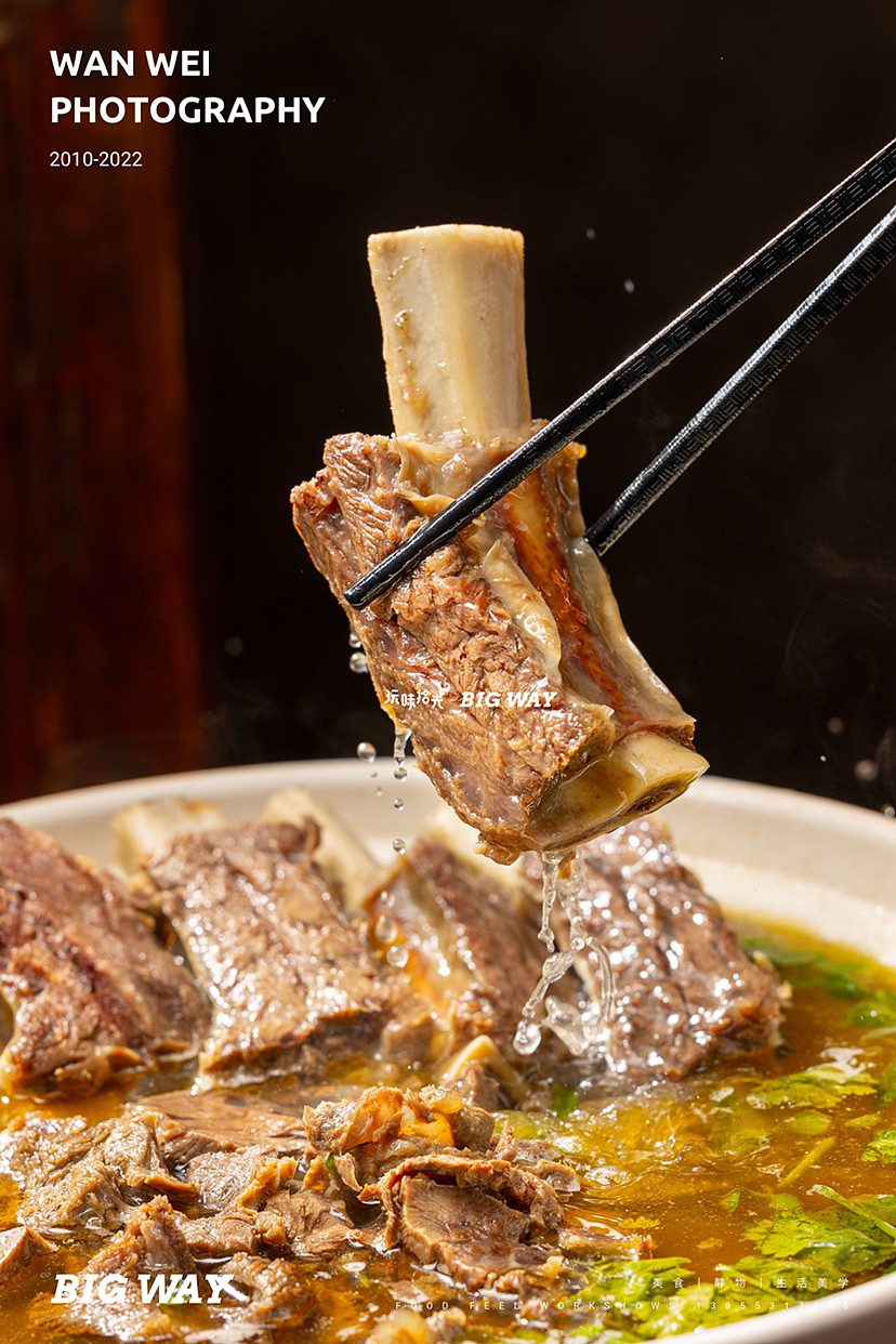 喝汤吃肉啃肋排 汤浓肉厚忒实在｜穆老六牛店×BIG WAY（图ZMzIzMDg5MjUy） - 美食摄影 - 站酷设计师玩味拾光原创素材 - 站酷ZCOOL