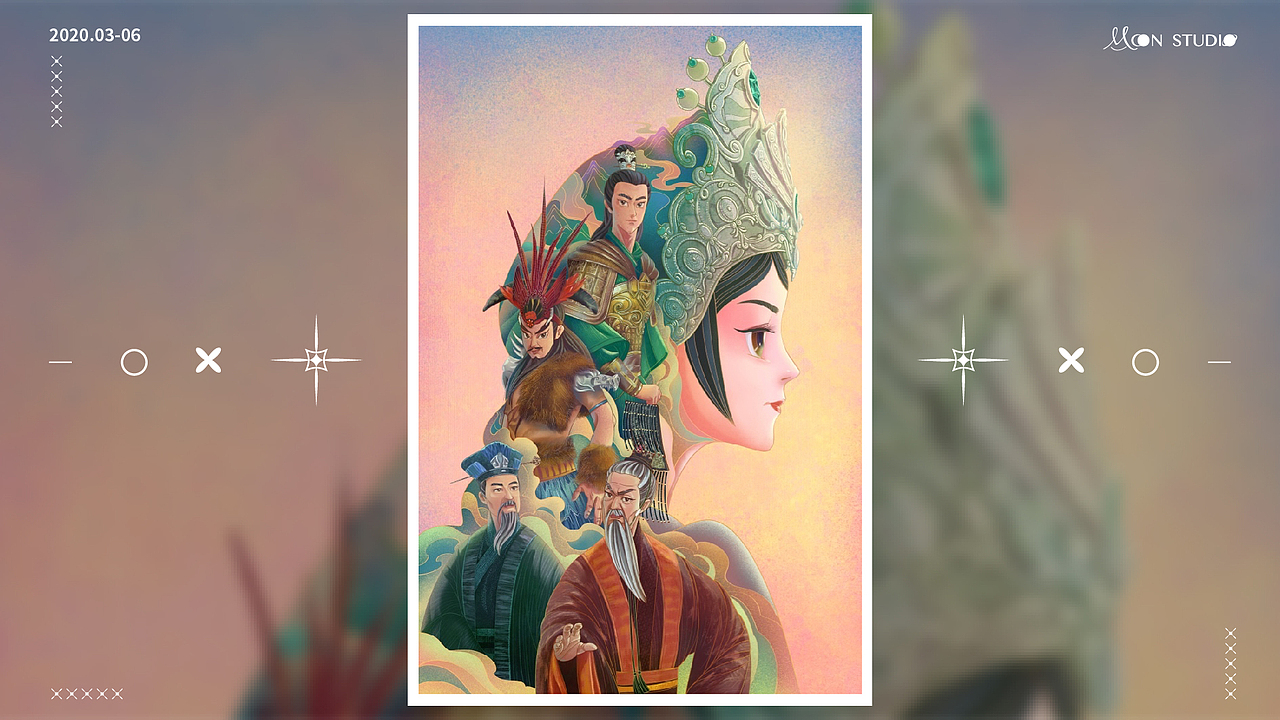 广东粤剧院文化创新项目系列kv（图ZMjExODkwODEy） - 商业插画 - 站酷设计师月球工作室原创素材 - 站酷ZCOOL