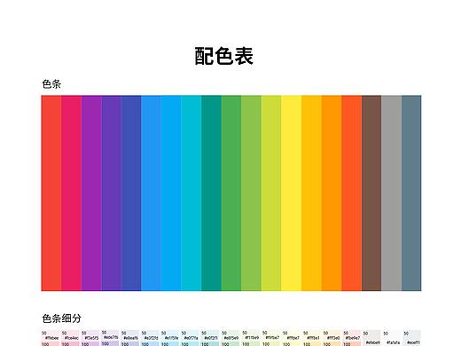 配色表