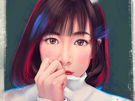 女生头像练习
