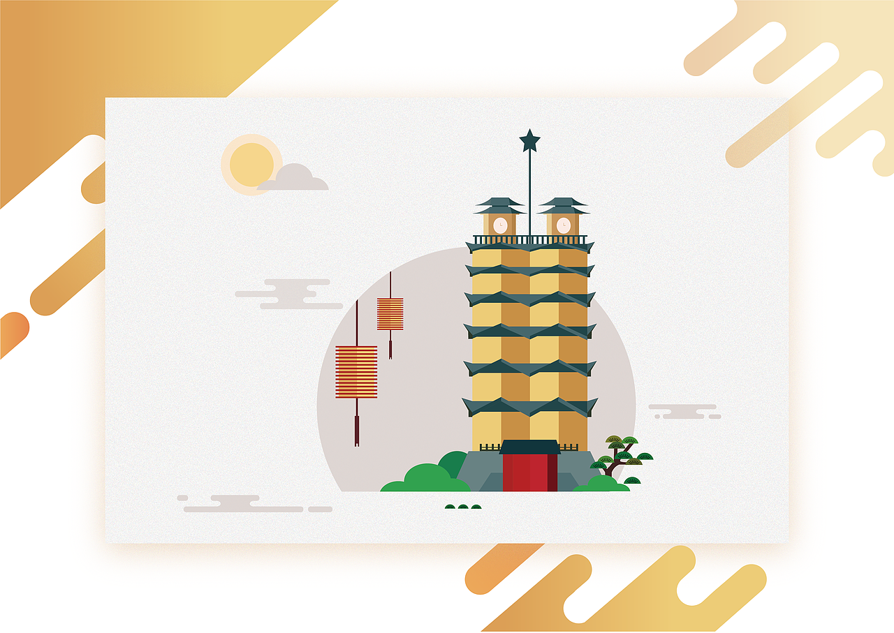扁平风插画（图ZMTMwOTI0NDk2） - 创作习作 - 站酷设计师YUEYUANA原创素材 - 站酷ZCOOL