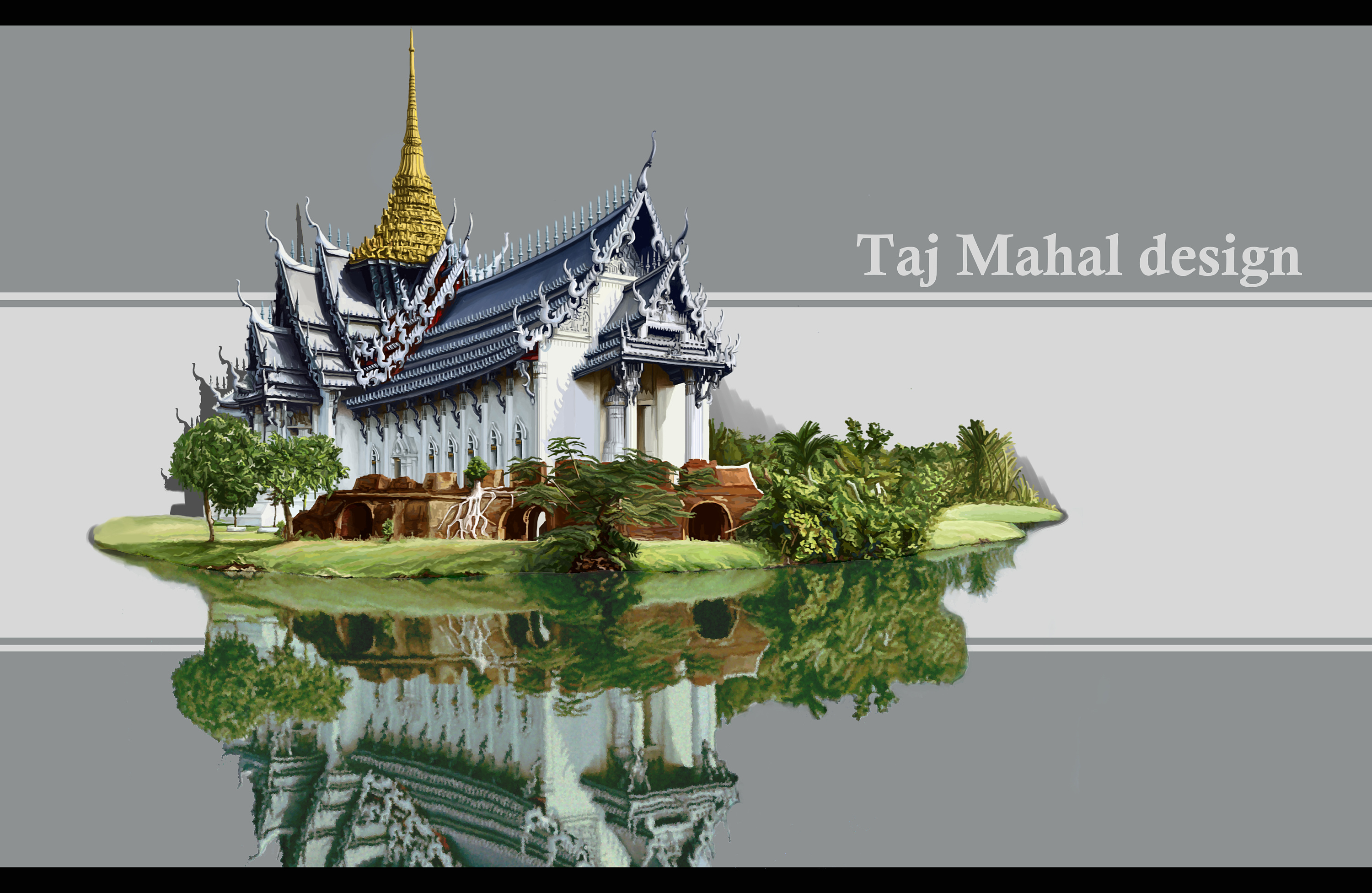 泰式建筑|插画|游戏原画|傲丶傦 - 原创作品 - 站酷 (zcool)