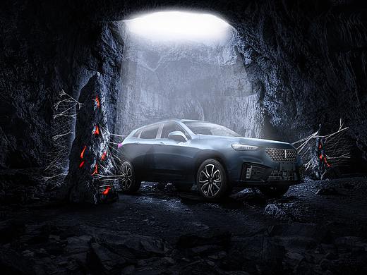 汽车Ps合成海报（部分作品临摹参考）