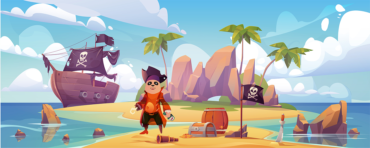 原创IP形象-卡迪熊【一名酷爱冒险的海盗船长】（图ZMjc3MjM2NjQ0） - IP形象 - 站酷设计师YinLongYan原创素材 - 站酷ZCOOL