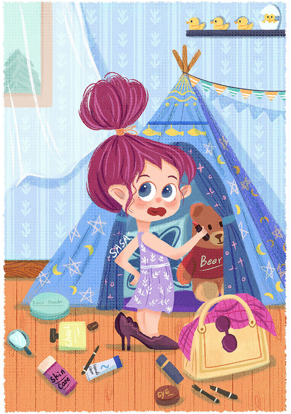 2019插画总结（图ZMTkyNDY0NDE2） - 儿童插画 - 站酷设计师sasa五小桃原创素材 - 站酷ZCOOL