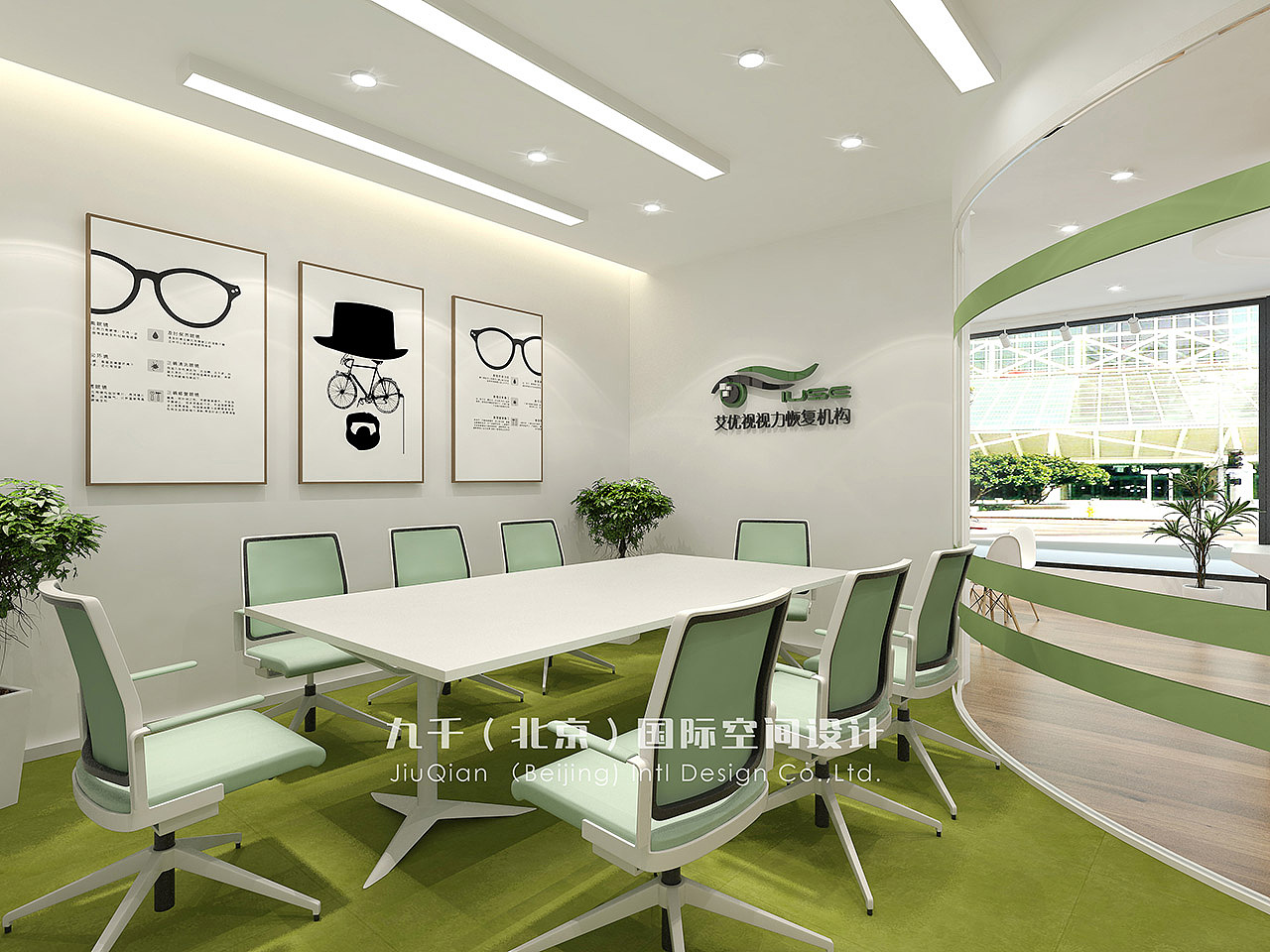 艾优视视力康复店铺设计-九千设计（图ZMTI3MDcwMTEy） - 家装设计 - 站酷设计师九千设计原创素材 - 站酷ZCOOL