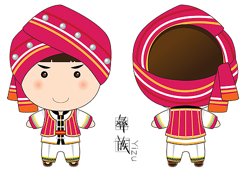 矢量民族娃娃（图ZMTY3MzYzMzYw） - 玩具 - 站酷设计师自由黑洞原创素材 - 站酷ZCOOL