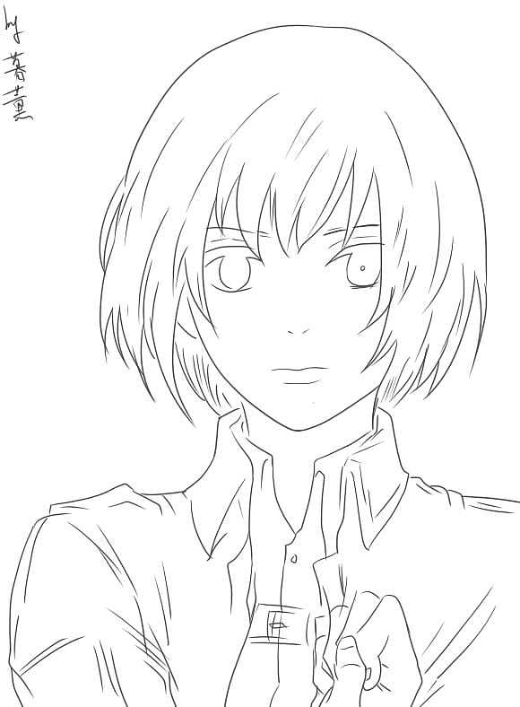 卡通动漫人物勾线练习1