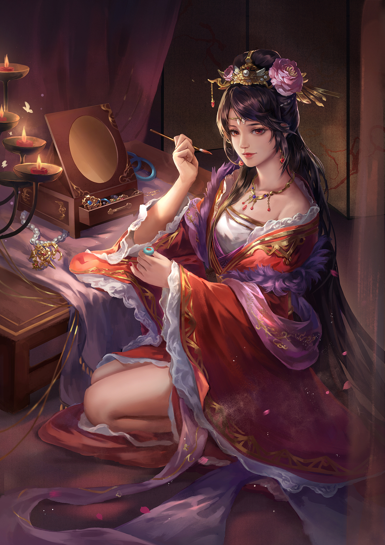 三国杀卡牌-糜夫人 马云禄 曹婴 灵雎