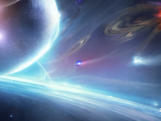 #AI创作实验室#星系奔向更远处,爆炸永远不会终结。