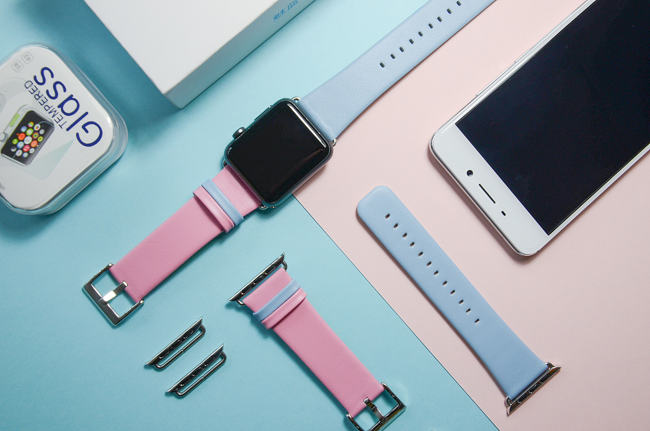 苹果手表 apple watch 手表带 KRIMIS撞色系列拍摄样张