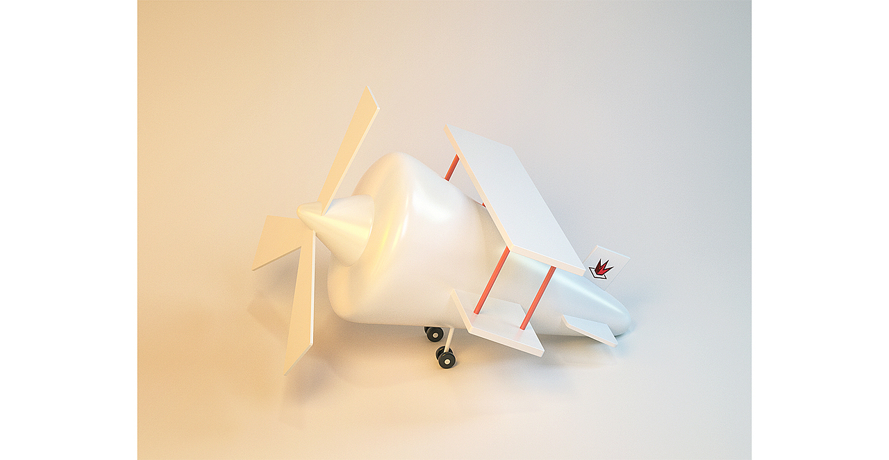 C4D练习-飞机模型