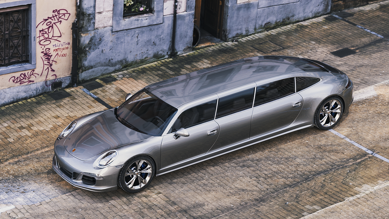 Porsche 91111 保时时时捷加长版 - Blender渲染