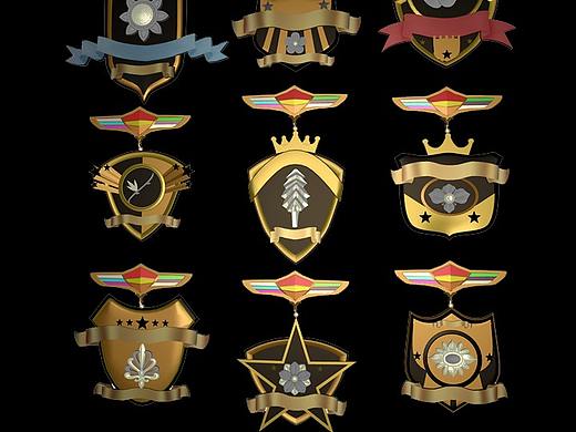 3D勋章设计（个人主页-ZNDIxNTA5Njg=） - 产品 - 站酷设计师jijun原创素材 - 站酷ZCOOL