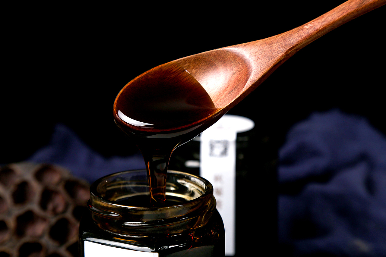 梨膏蜂蜜美食产品摄影拍摄