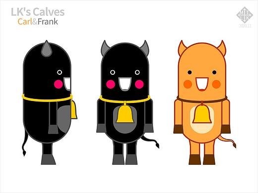 LK小牛犊和小黑牛LK's Calves Carl&Frank 新年快乐