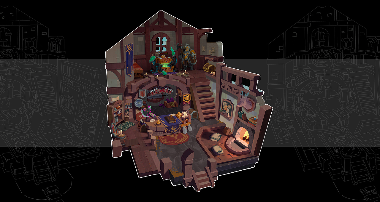 q版装备商店|插画|游戏原画|小狼煎堆_原创作品-站酷(zcool)