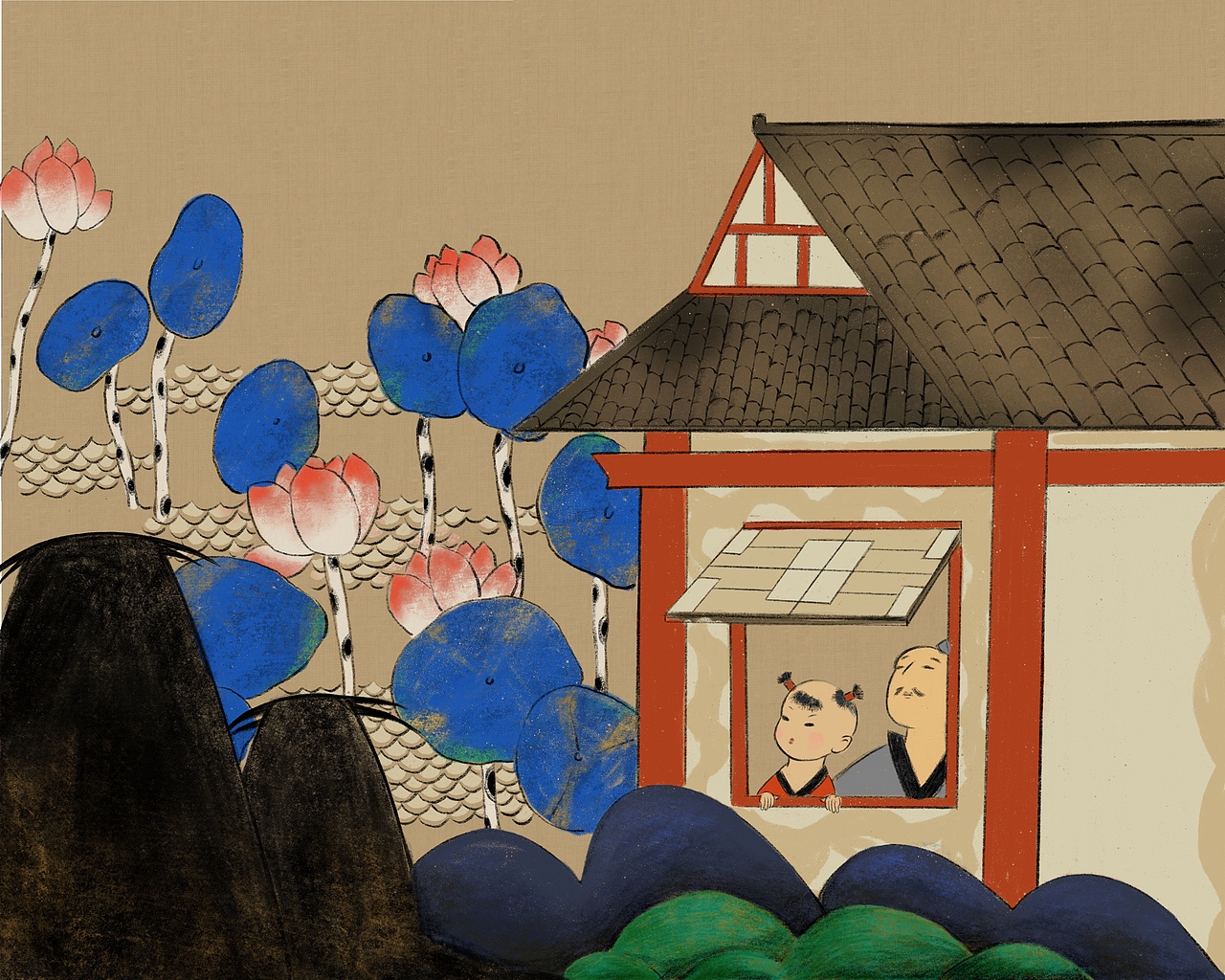 《神童项橐》（新华网上线、连环画报发表）（图ZMjM5MzY4MTQ0） - 绘本 - 站酷设计师青艾画画原创素材 - 站酷ZCOOL