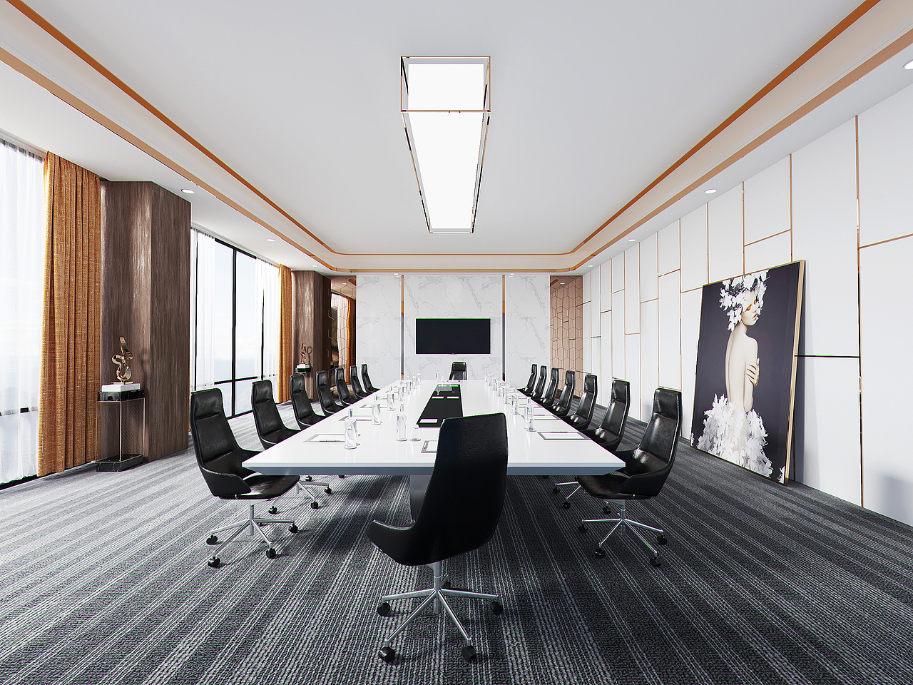 轻奢会议室空间