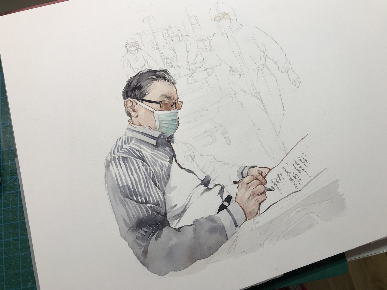 向一线医生致敬！（图ZMTk1NDE4ODEy） - 艺术插画 - 站酷设计师明天教室原创素材 - 站酷ZCOOL