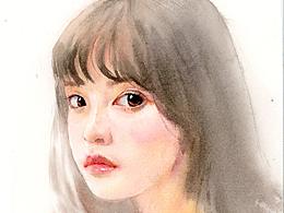 水彩頭像