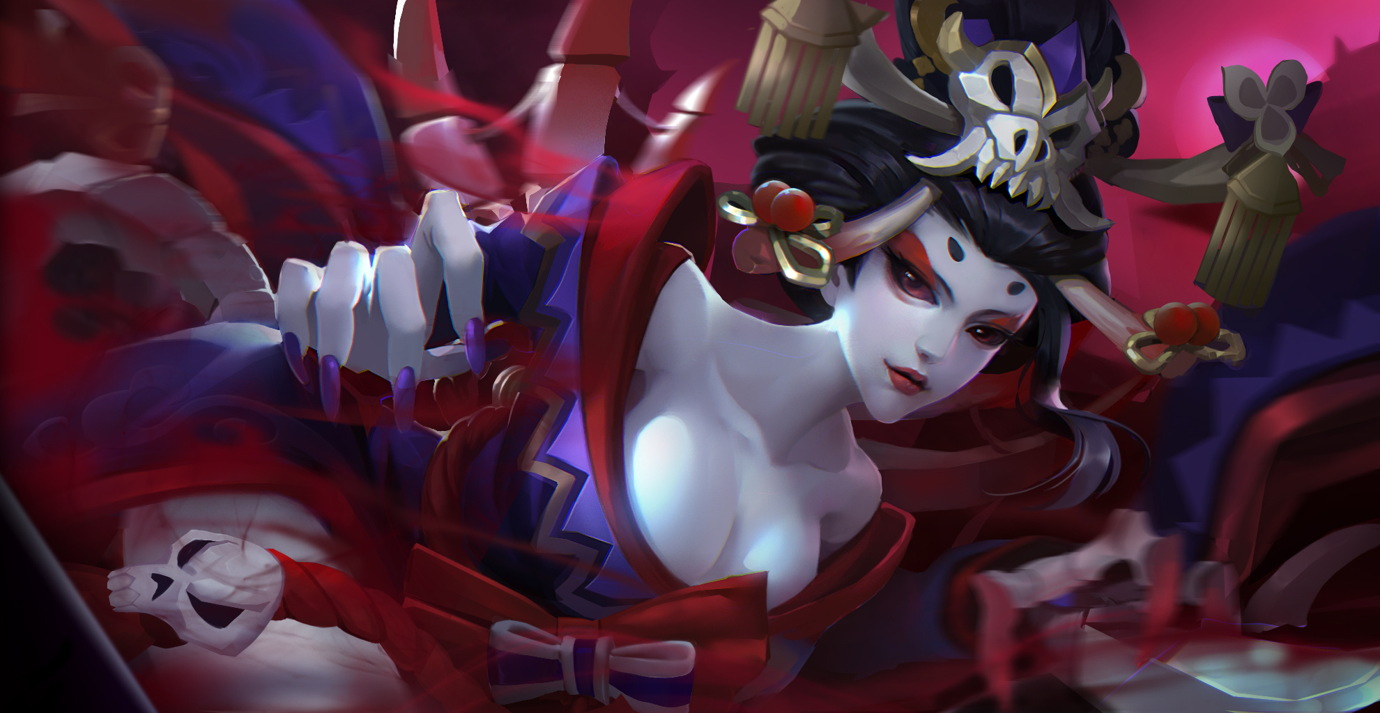 骨女|插画|游戏原画|clin丛林 - 原创作品 - 站酷 (zcool)