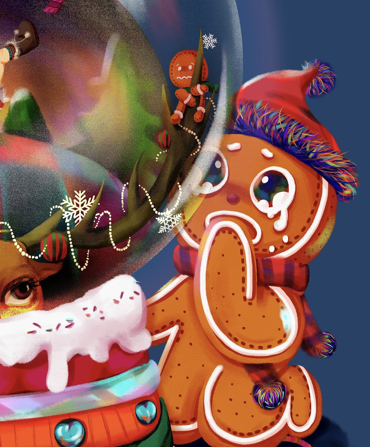 插画《姜饼人噩梦》