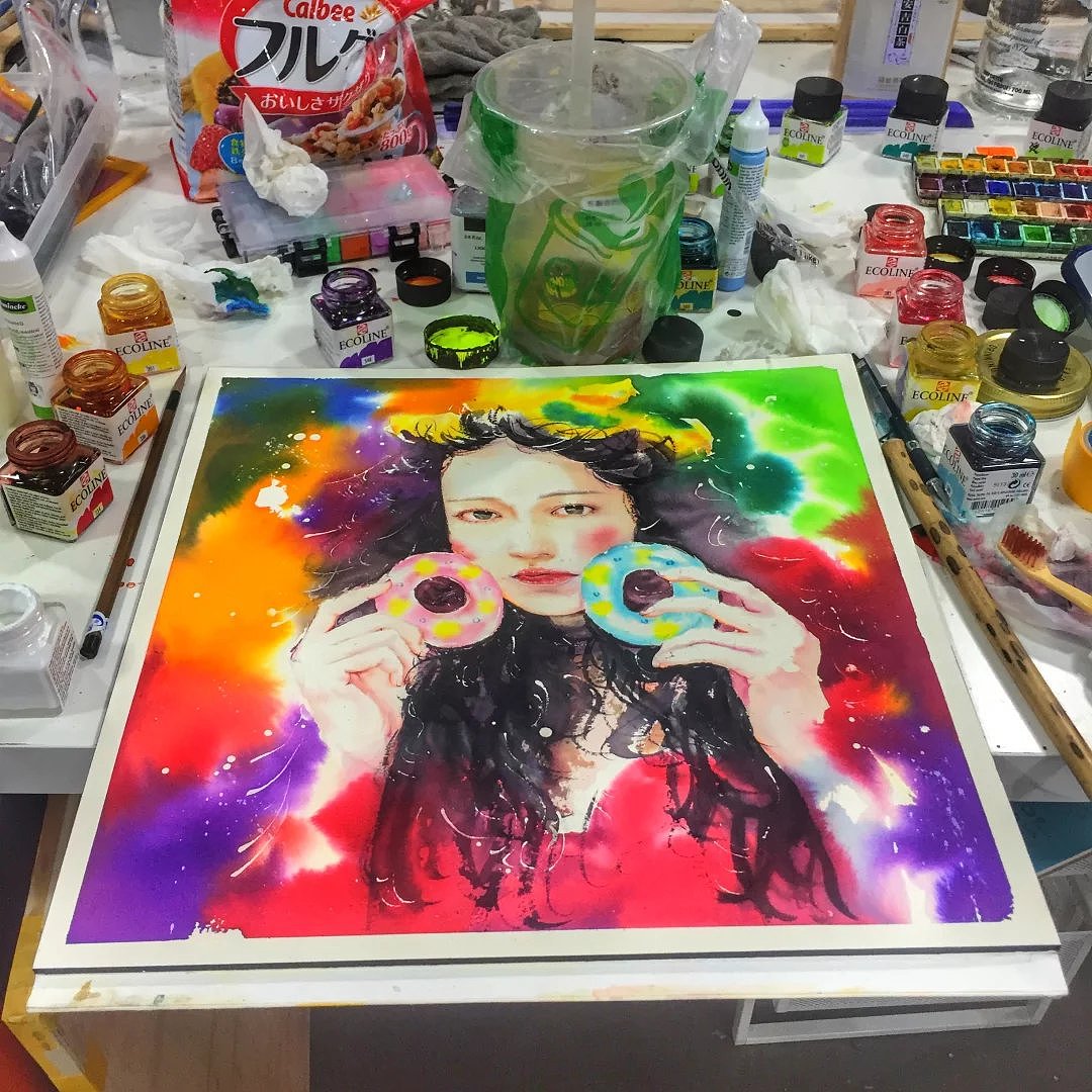 【潘子君】近期的水彩插画作品（图ZMTI3NzYzNDY4） - 绘画 - 站酷设计师我是潘子君原创素材 - 站酷ZCOOL