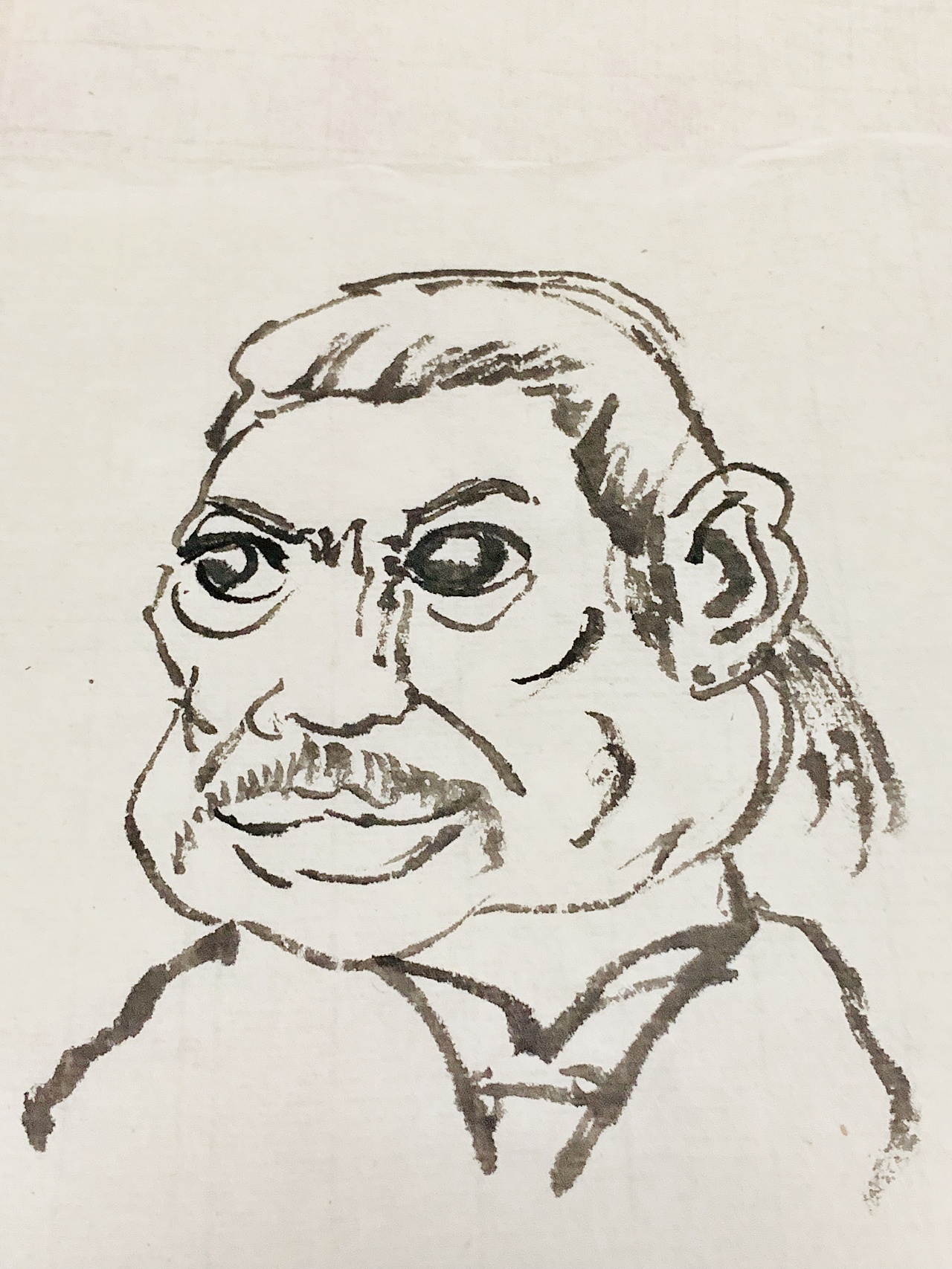 水墨人物卡通绘画练习