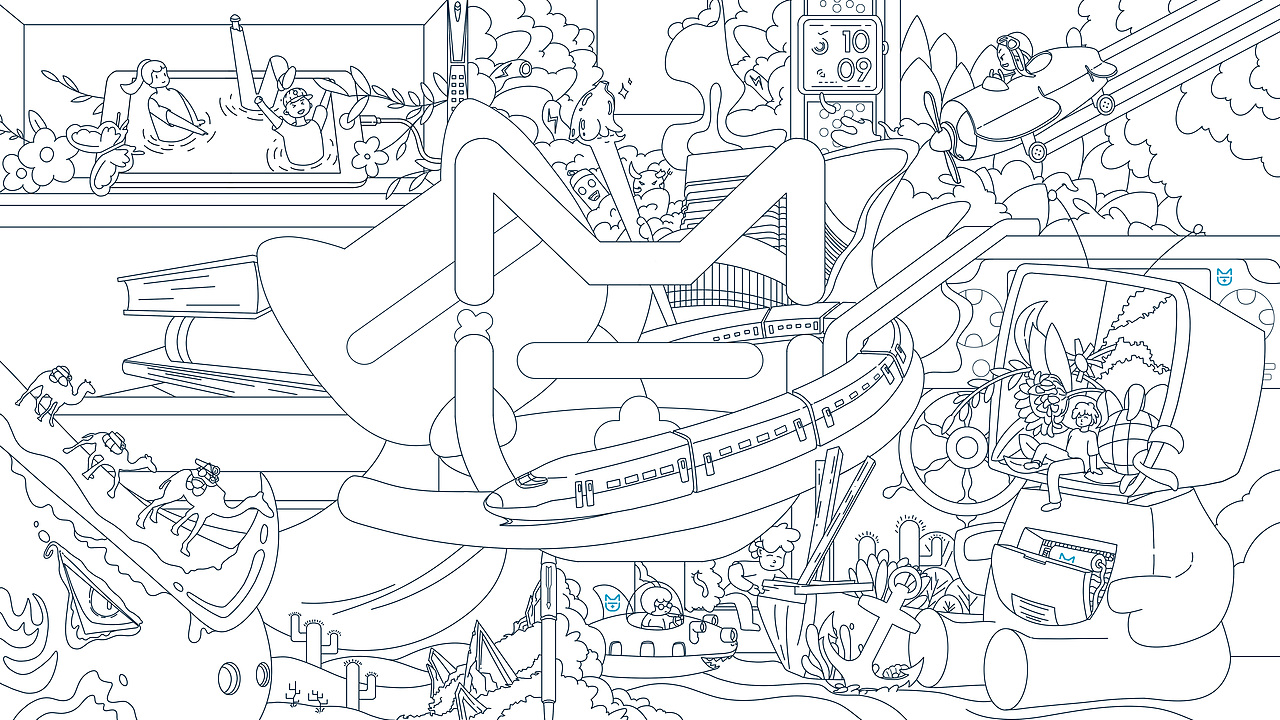 大广赛-义务小商品-爱喜猫插画