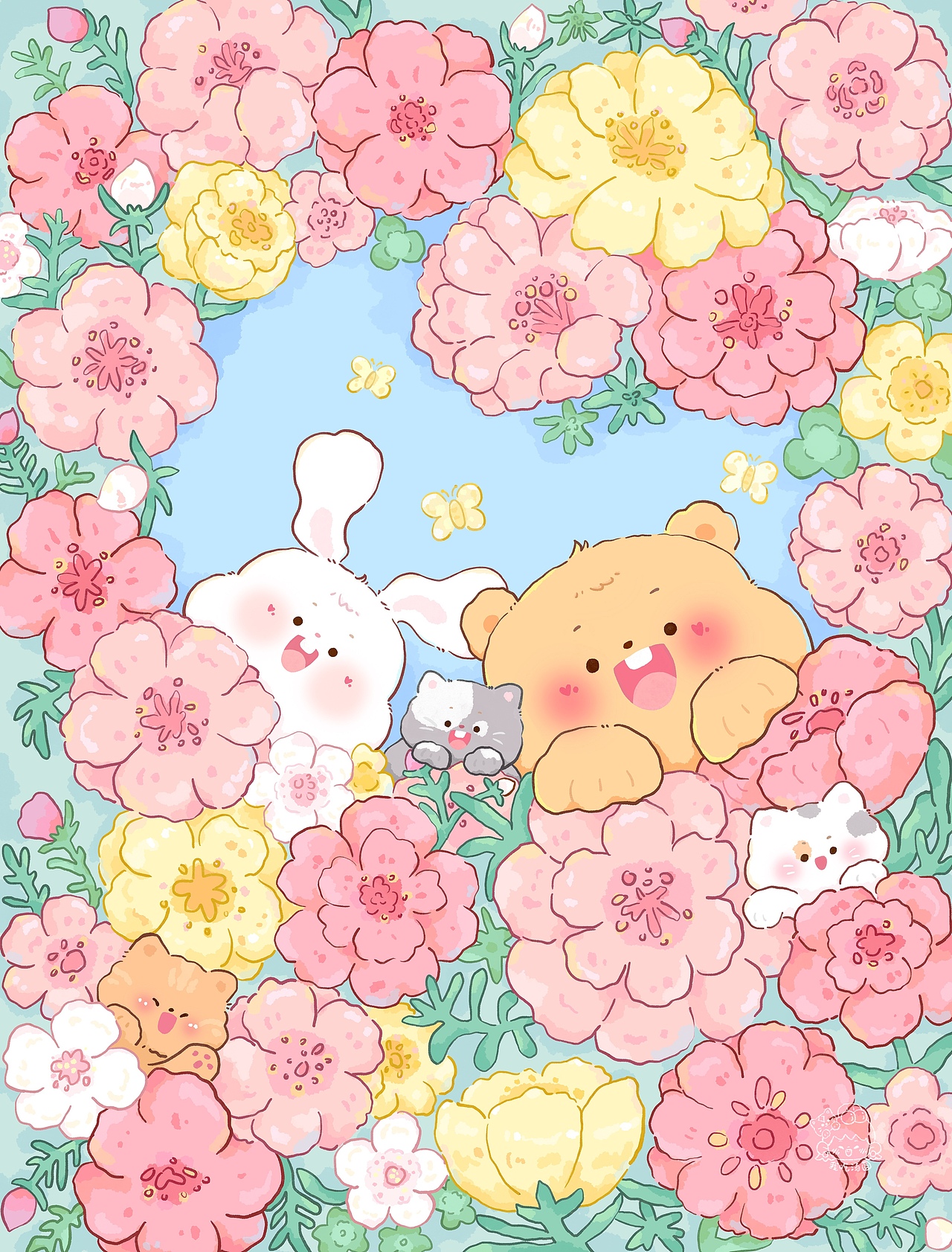最近画的一些治愈系插画