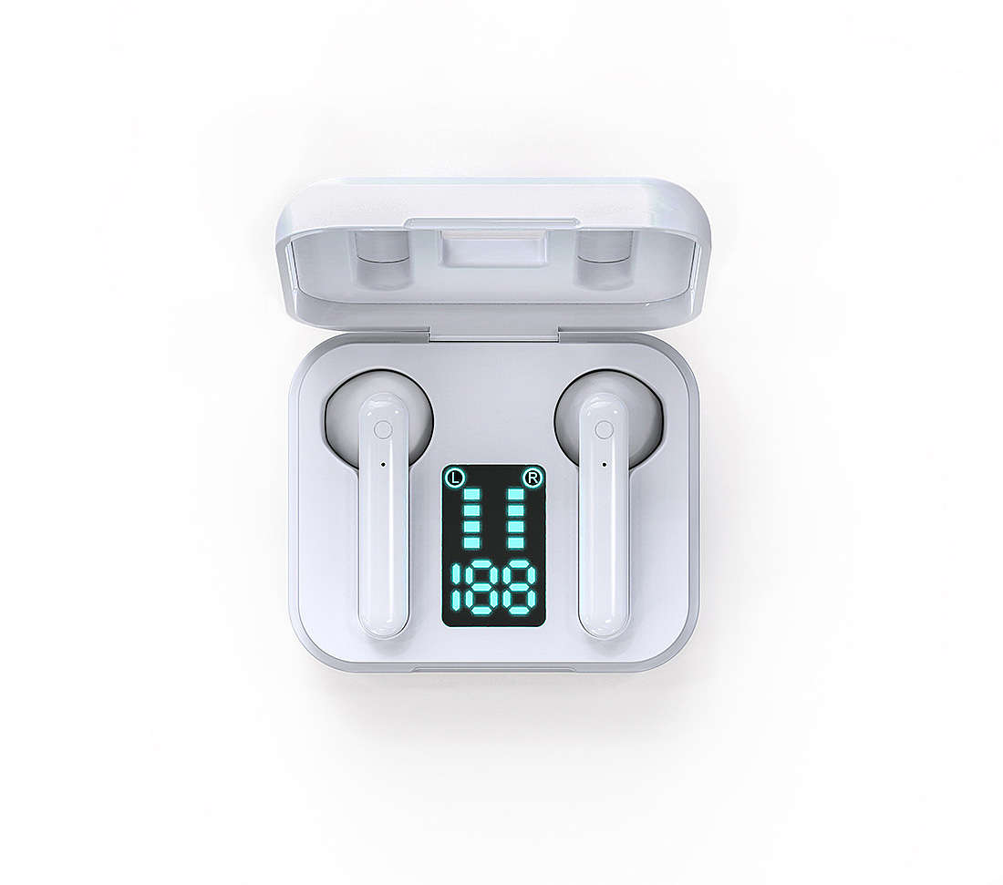 3c数码蓝牙耳机产品渲染毛片