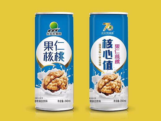 核桃露包装设计、易拉罐饮料包装设计、饮料包装设计